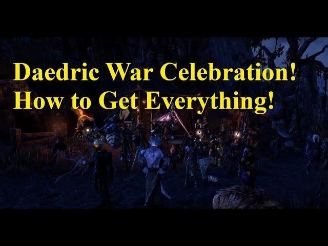 ESO Daedric War Celebration How to Get Everything