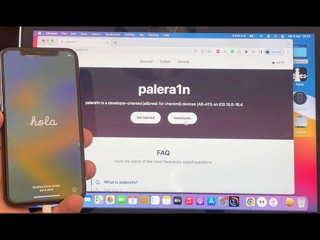 How to Jailbreak palera1n iOS 15.x-16.x for checkm8 devices Easy way