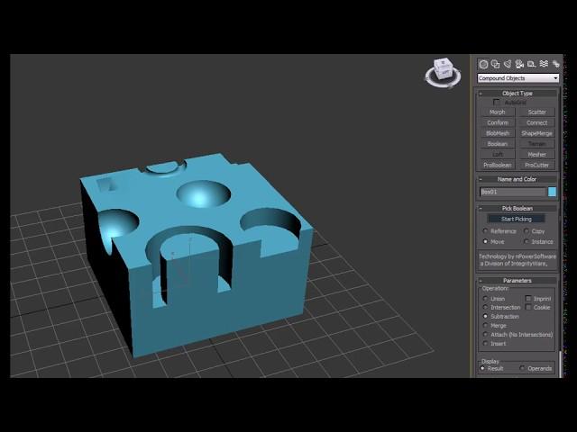 How to use ProBoolean subtraction in 3d's Max   !  Tutorial