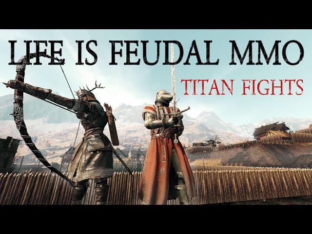 Life is Feudal: MMO - Learning the Zerk - Titan Fight #4 - Red vs Purple