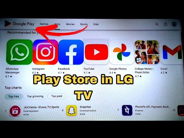 HOW TO WORK PLAY STORE IN LG SMART TV