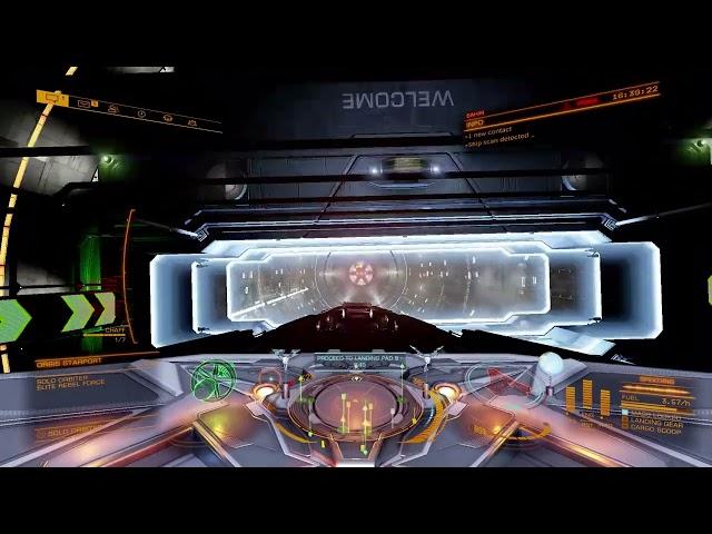 Fastest Landing in Station Elite Dangerous Corvette