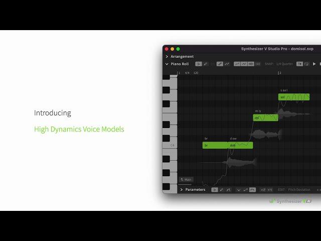 Synthesizer V AI: High Dynamics Voice Models Demo