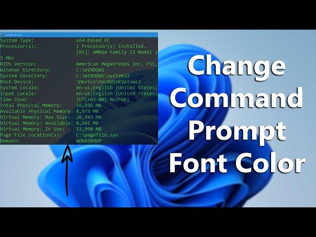 How To Change Command Prompt Font Color In Windows 11