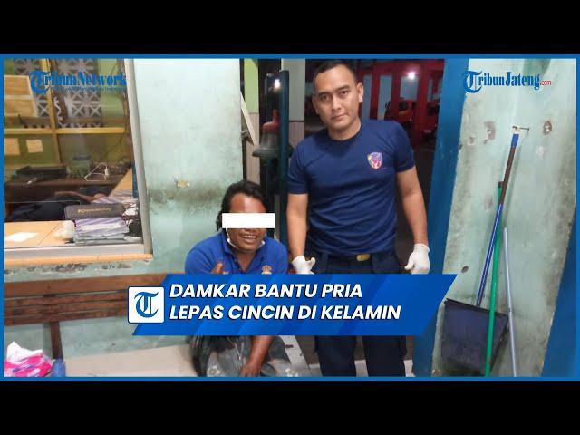 Petugas Damkar Bantu Warga Asal Mranggen Lepas Cincin di Kelamin