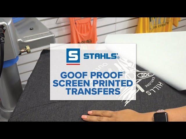 Goof Proof® Screen Printed Transfers