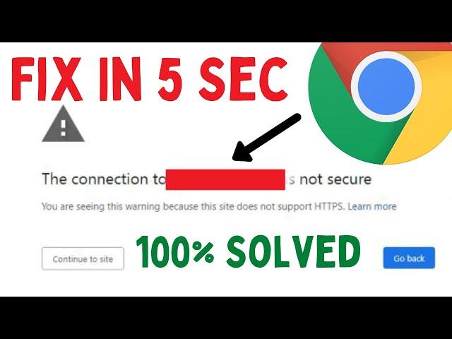 How To Fix The Connection To Site Is Not Secure Google Chrome (Simple & Quick Tutorial)