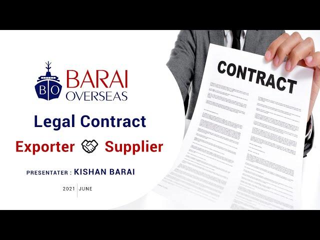 How Merchant Exporter can Create an Agreement with Supplier ? - Contract Manufacturing for Startups