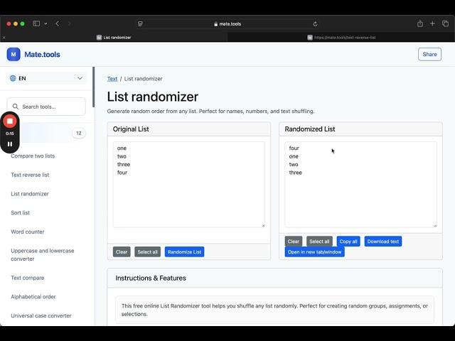 Randomize List Online Free Shuffle Names and Text