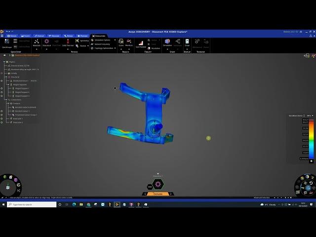 Ansys Discovery -  FEA  - Structural Simulation