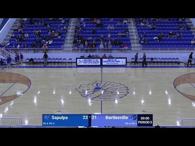 Sapulpa Varsity Basketball vs. Bartlesville