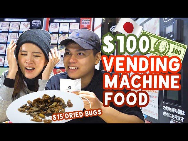 Trying $100 Worth Of Vending Machine Food! | Exploring Japan