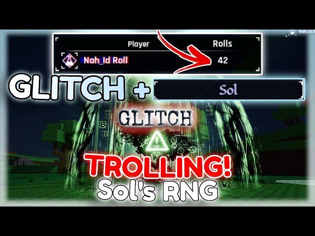 THIS ACCOUNT HAS GLITCH WITH 42 ROLLS AND I TROLLED WITH IT.. (SOL AURA!) | Sol's RNG