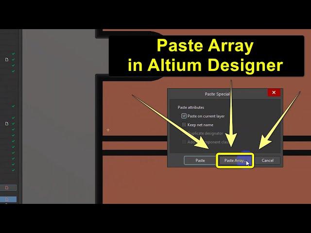 10 How to make paste array in Altium Designer