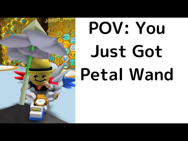 POV: You Just got petal wand In bss | Roblox Bee Swarm Simulator