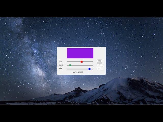 Learn C# | color picker RGB