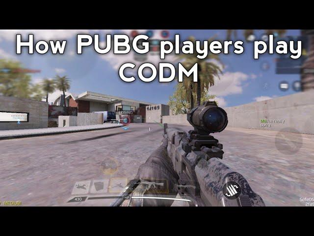 How PUBG players play CODM