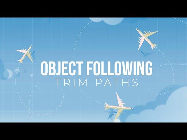 Object following to Trim Paths animation | After Effects Tutorial