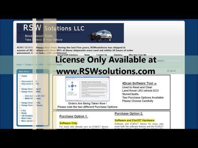 RSW Solutions - 4Dcan Software Tool New Version