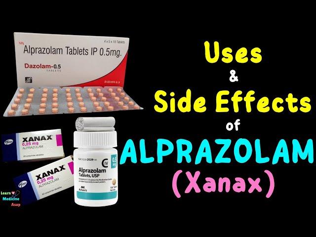 Alprazolam (Xanax) – Side Effects, Uses, Mechanism of Action, Dosage, Interactions, Warnings