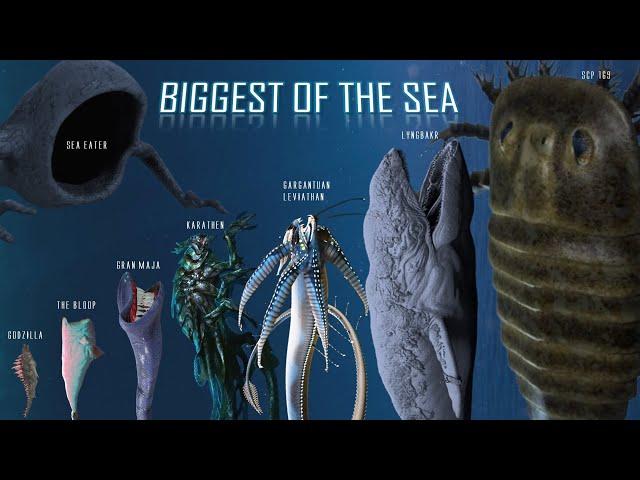 How Big are the Largest Sea creatures in Fiction?