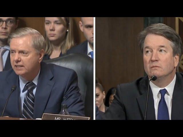 Sen. Lindsey Graham tells Kavanaugh: "This is the most unethical sham"