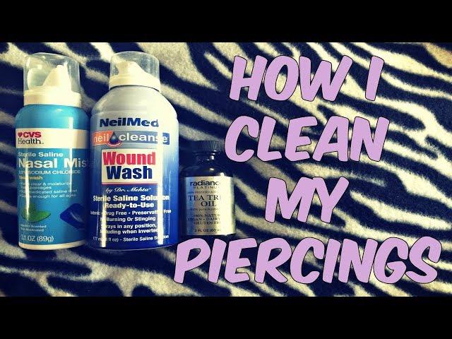 How I Clean My Piercings | Daith, Conch, & Tragus