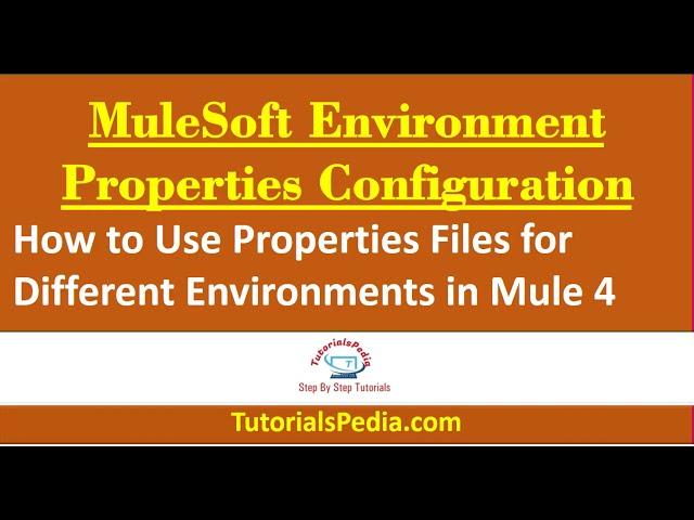 Mule 4 Tutorial | Mule4 Global Configuration Properties for Envrionments | Mule 4 Beginners Tutorial