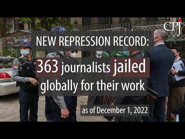 Number of jailed journalists sets yet another global record