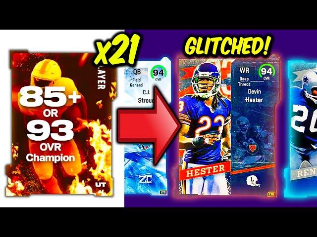 I Open 21 GLITCHED Fire Opportunity Packs! (INSANE LTD PULLS!)