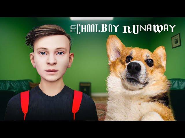 ШКОЛЬНИК SCHOOLBOY RUNAWAY СБЕЖАЛ из НАШЕЙ КВАРТИРЫ!! Корги Кекс Говорящая собака