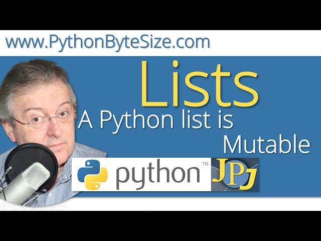 A Python list is Mutable