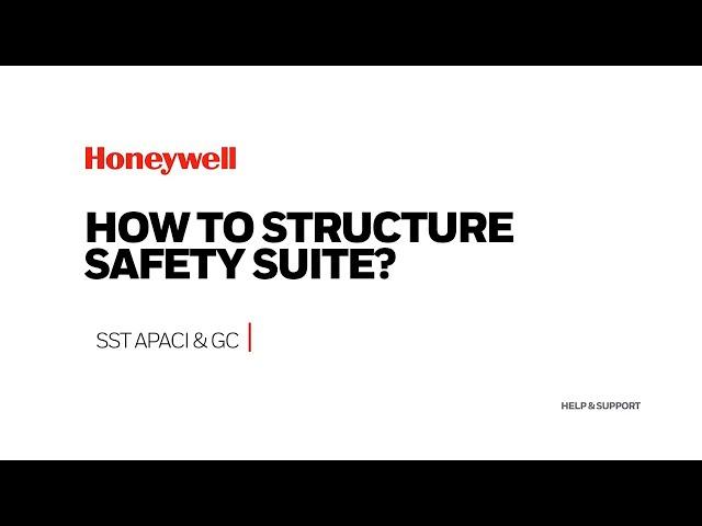 How to Structure Safety Suite