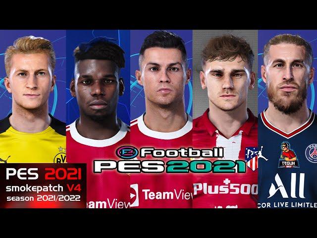 PES 2021 mega face 4000+ player face and Tattoo smoke patch 21.4.0 DLC 7