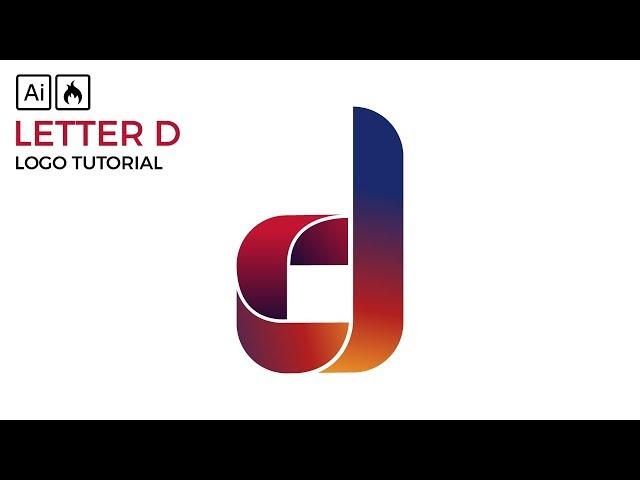 Letter D logo Tutorial | Adobe Illustrator