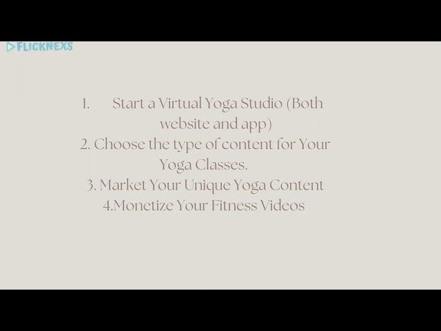 How to Start an Online Yoga Studio? | Live Classes | Live Streaming | Flicknexs