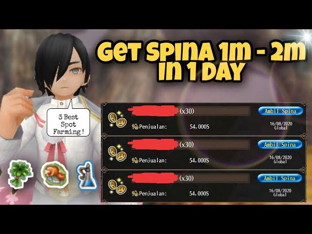 3 Spot Farming Spina Get 1m - 2m In 1 Day | TORAM ONLINE