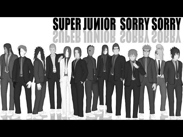 【MMD】SORRY SORRY - SUJU【Akatsuki Junior 】