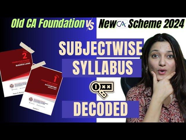 All About CA Foundation June 24 New Scheme | CA Foundation Online Classes | ICAI | Agrika Khatri