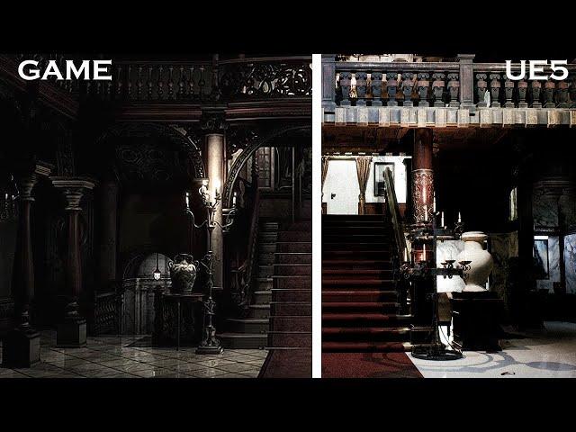 I Recreated The Resident Evil Mansion in Unreal Engine 5