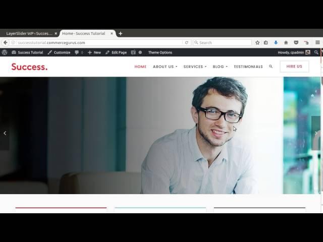 How to install and setup the Success WordPress Theme