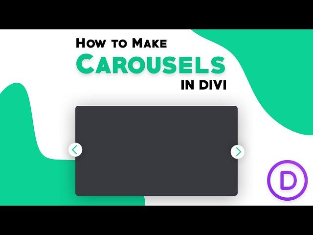 How to make Carousel in Divi