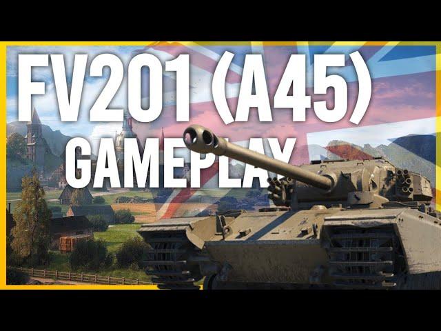 World of Tanks FV201 (A45) Gameplay [4K]