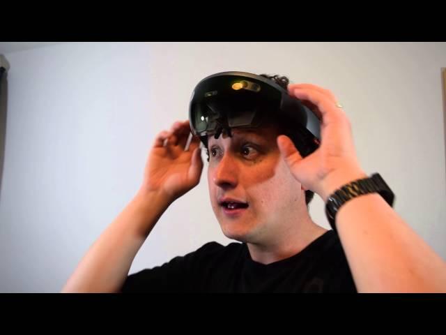 HoloLens hands-on: Wearing it and using the Windows 10 Holographic UI