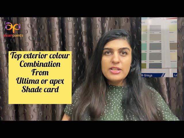 Top exterior Asianpaints paints colour combination with shade code | ultima &apex shade card