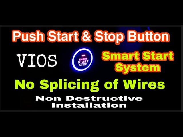 PUSH START & STOP BUTTON installation | No Splicing of Wires