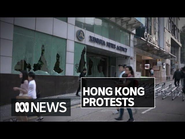 Protesters attack Hong Kong office of china’s official news agency, metro stations | ABC News