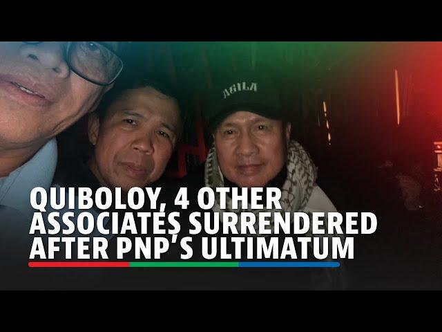 Quiboloy, 4 other associates surrendered after PNP’s ultimatum | ABS-CBN News