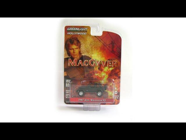 Jeep Wrangler YJ 1987 MacGyver Greenlight 1/64 model