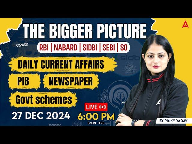 27 Dec Current Affairs 2024 | PIB, Newspaper, Govt Schemes | Insights by Pinky Yadav 